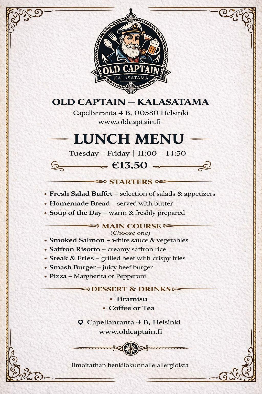 Lunch (Monday-Friday))