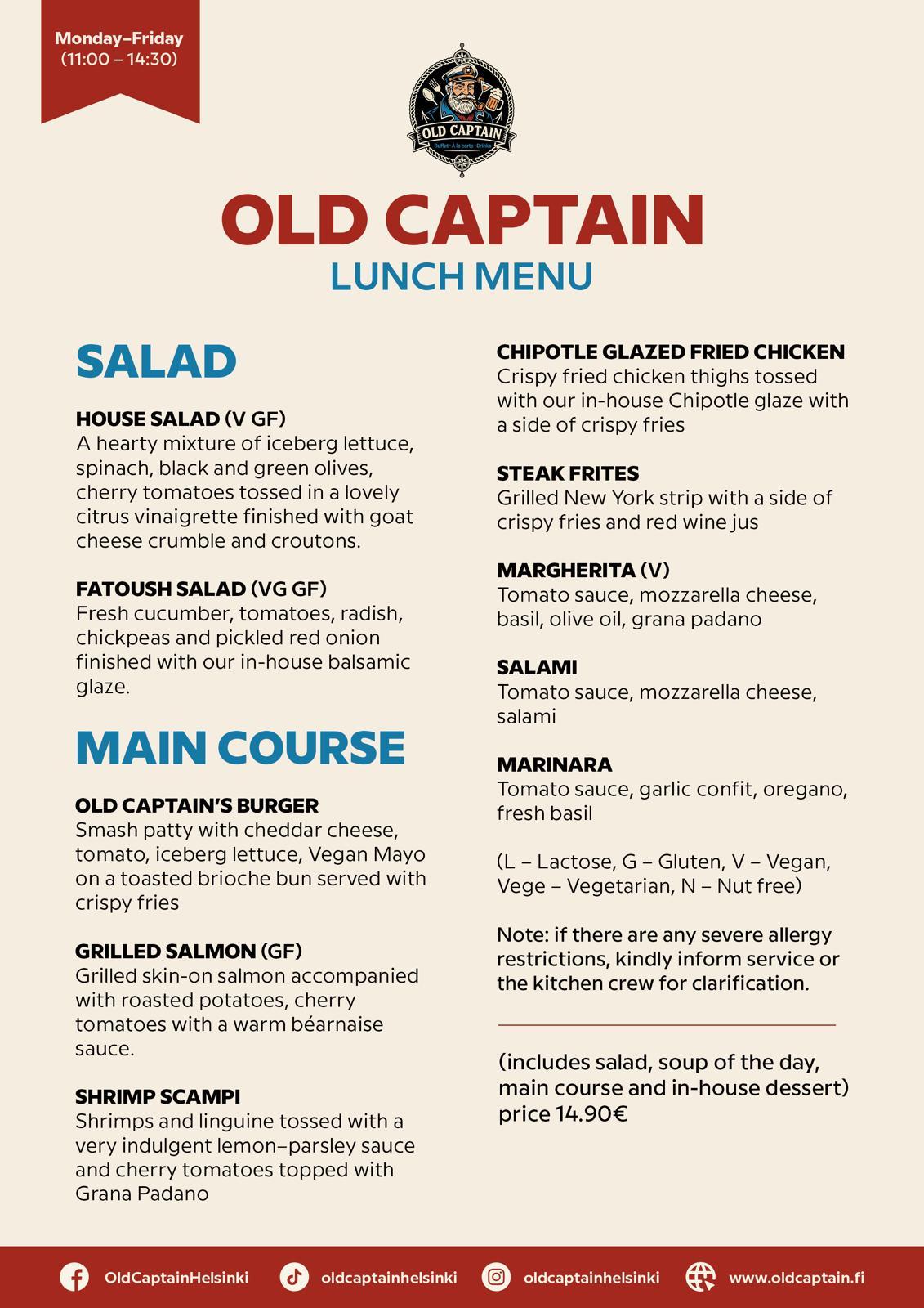 Lunch (Monday-Friday))